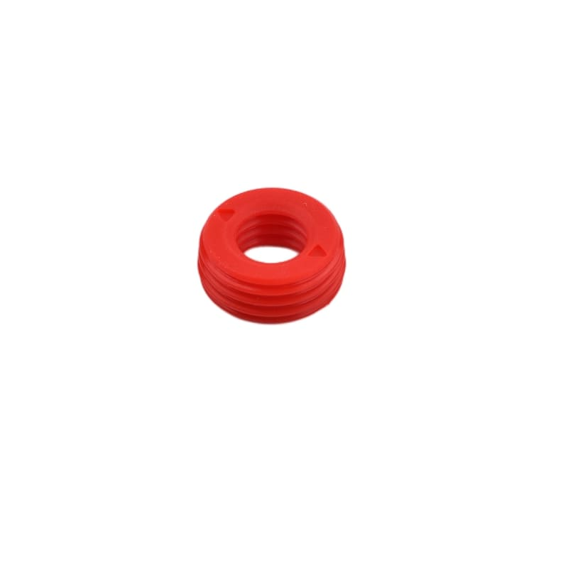 Pierścień z czerwonej gumowej uszczelki